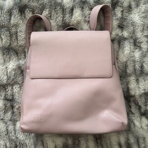 BEIS WICKED Backpack in Pink travel back tote faux leather *limited edition